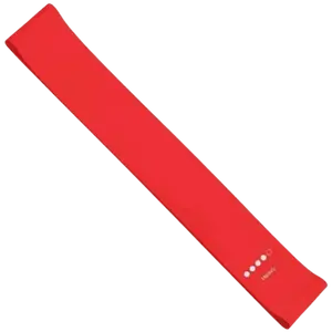 French Fitness Mini Resistance Bands Exercise Loop 600mm x 50mm - Red (25-30 lbs) (New)