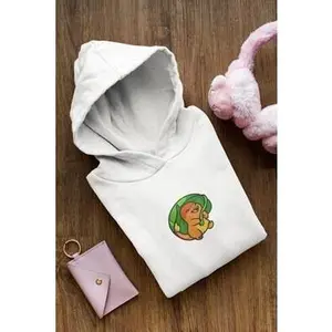 Embroidered Charmander Pokémon Hooded Sweatshirt