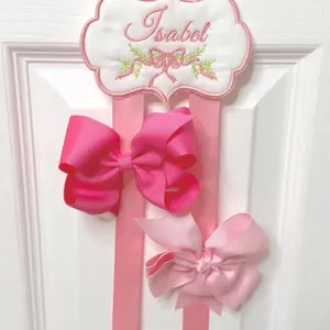 Personalized Hair Bow Holder, Girls Room Decor