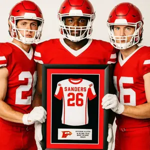 Football Jersey Framed Picture Frame - Senior Night Gift Idea