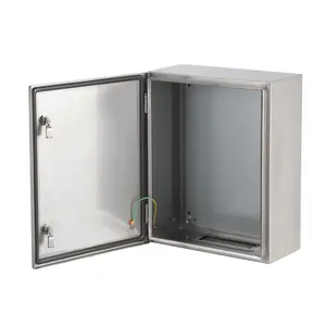 ⚡️ Rain? Dust? Bring it on. 20x16x8" IP66 Stainless Steel Electrical Box – 1.2mm Thick & Rust-Proof.