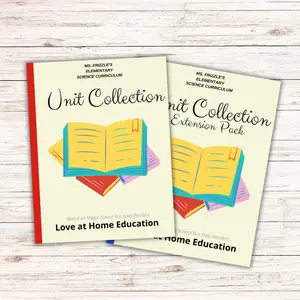 Ms. Frizzle’s Elementary Science Curriculum- 20 Unit Bundle- Printed, bound, shipped Soft Cover (K-8th grade) Learning Book Reading Materials