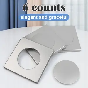 6 Counts Wall Split Flange Covers, Split-Type ABS Flange for Wall Protection, Durable Plastic Construction Corner Protectors Babies