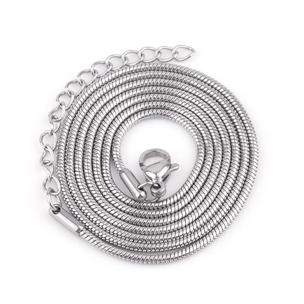 Round Snake Chain   Steel Color