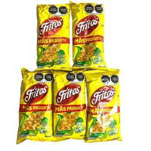 5 - PK FRITOS SAL Y LIMON - 60 GRAMS PER BAG - MEXICAN CHIPS - PAPITAS MEXICANAS - SABRITAS MEXICANAS