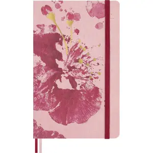Moleskine Limited Edition Sakura 2026 Cherry Blossom Notebook, Hard Cover, Large (5" x 8.25") Plain/Blank, 176 pages