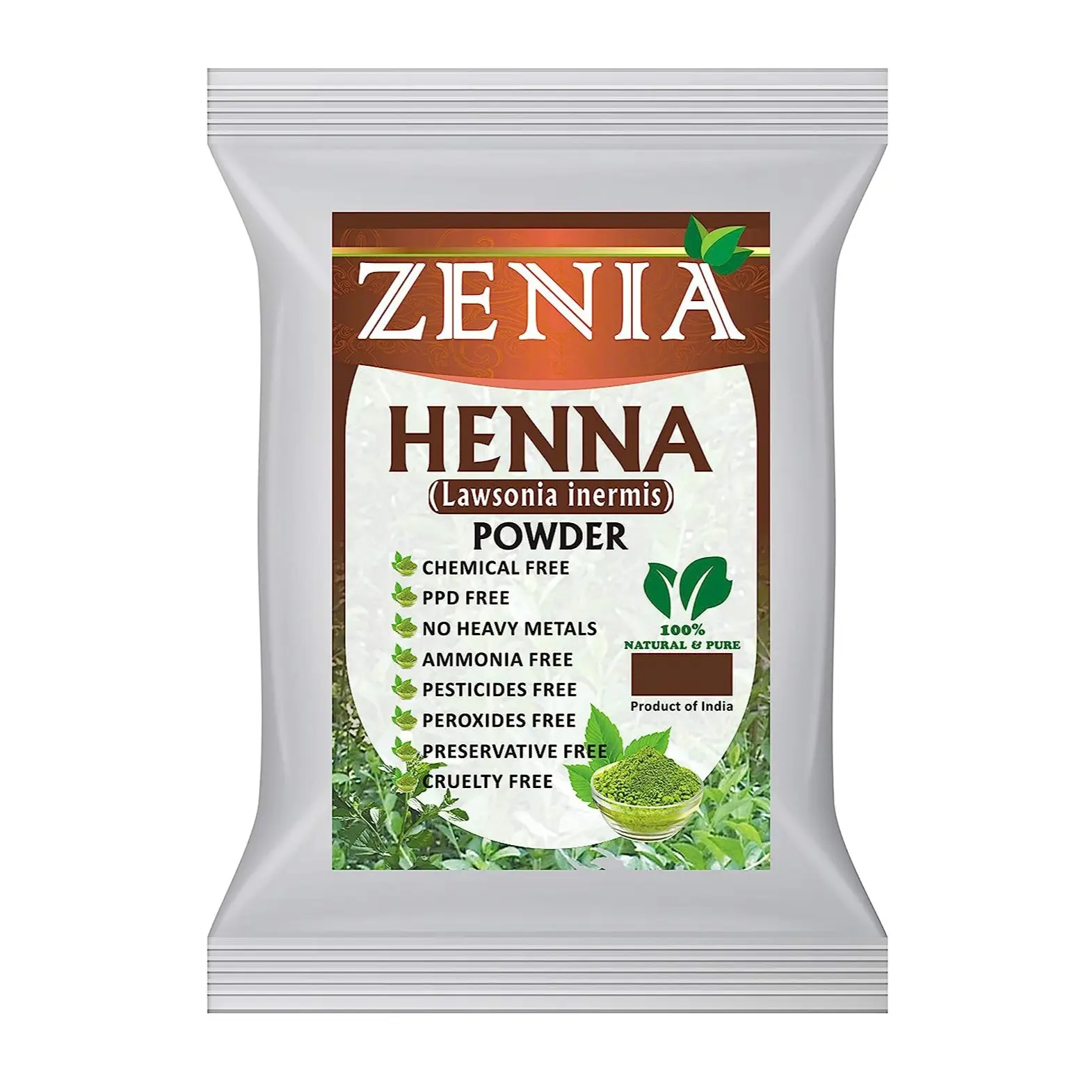 Zenia Pure Henna Powder (Lawsonia inermis) Triple Sifted 2025 Crop Zenia Pure Henna Powder (Lawsonia inermis) Triple Sifted 2025 Crop