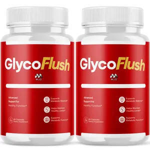 (2 Pack) Glyco Flush Advanced Support Blood Supplement GlycoFlush 120 Capsules