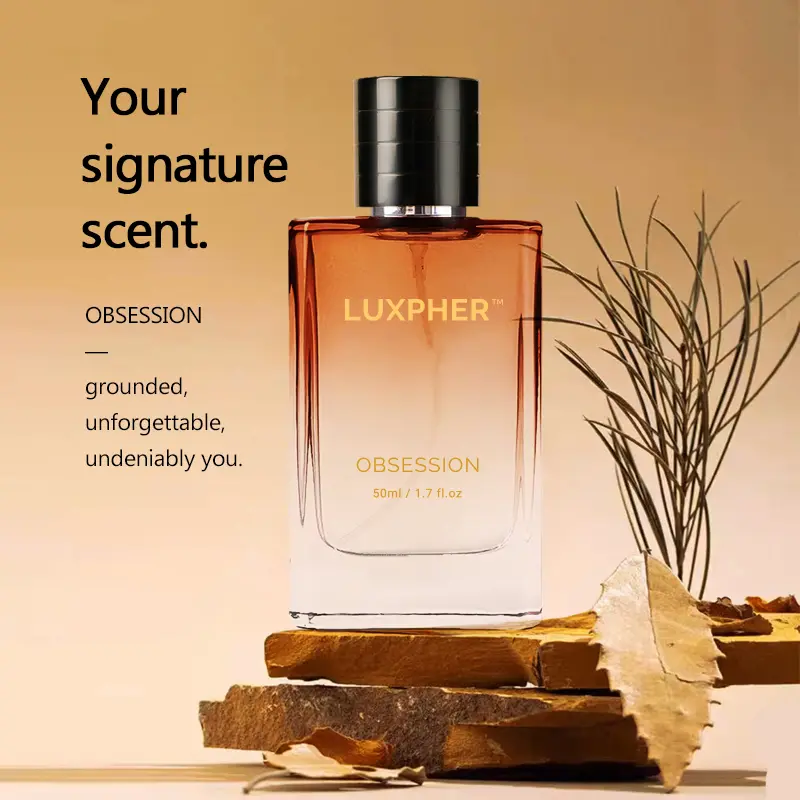 Luxpher Obsession Eau de Toilette for Men - 50ml Alcohol-Based Woody Oriental Pheromone Fragrance Spray in Gift Box, Luxpher Obsession Perfume, Men's Colognes, Fragrance Scent Blend, Perfume for Sale, Enhances Confidence, For Adults, Smelling Good, Signat