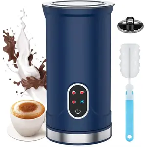 Milk Frother, 4-in-1 Milk Frother and Steamer, Auto Shut-off Hot & Cold Foam Maker with Mute Mode, Temperature Control Electric for Coffee, Latte, Cappuccino, Macchiatos