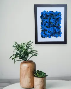 Rubious Roses (Framed): 3D Rose Bouquet Artwork Available in Various Colors