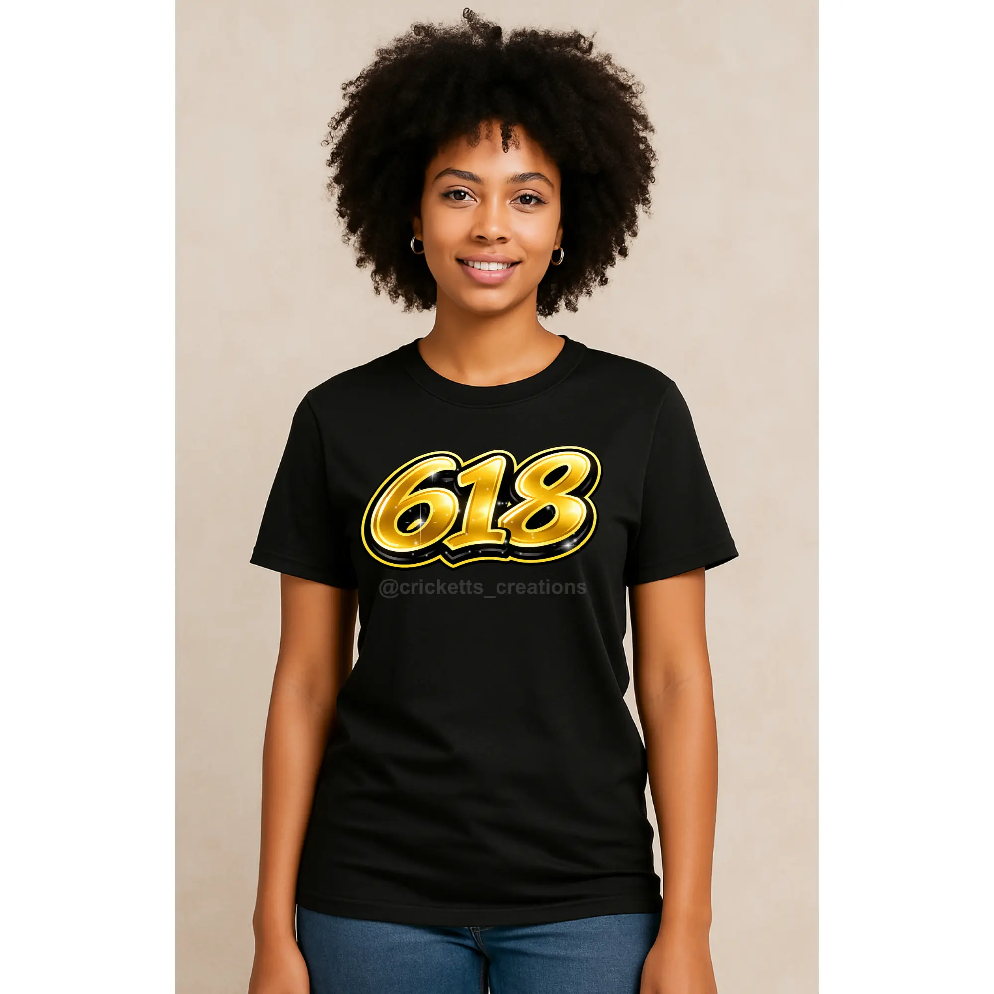 618 Gold Statement Shirt — Metro East Pride Edition