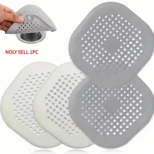1-10 Piece Hair Filter Drain Plug Anti-Clog, Non-Electric Odor Eliminator, Bath Tub Hair Collector, Bathroom Kitchen Use, Disposable Shower Strainer, Bathroom Accessory