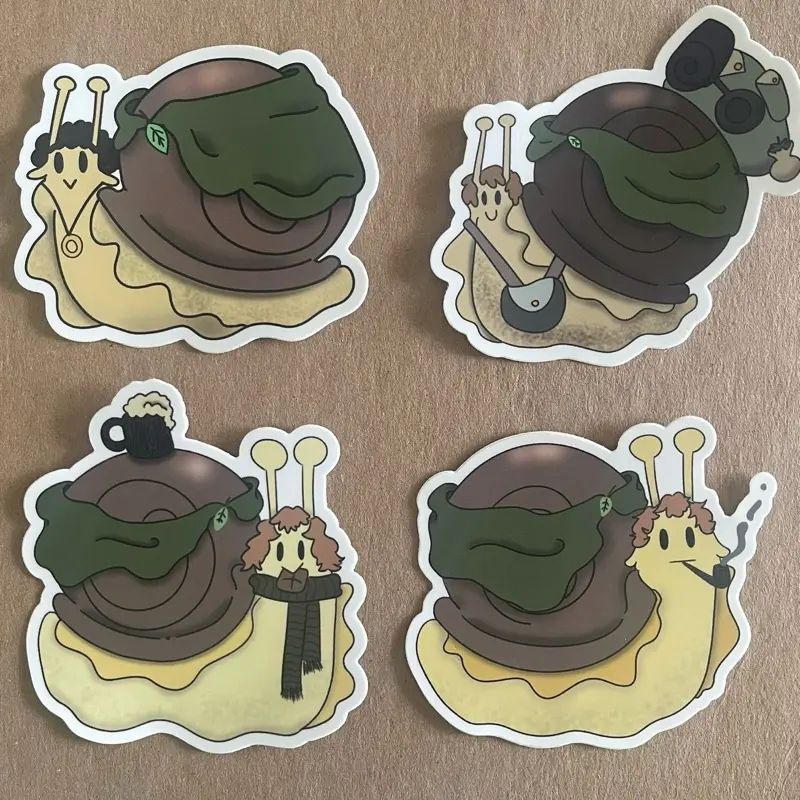 LotR Snobbit (Hobbit Snails) Stickers
