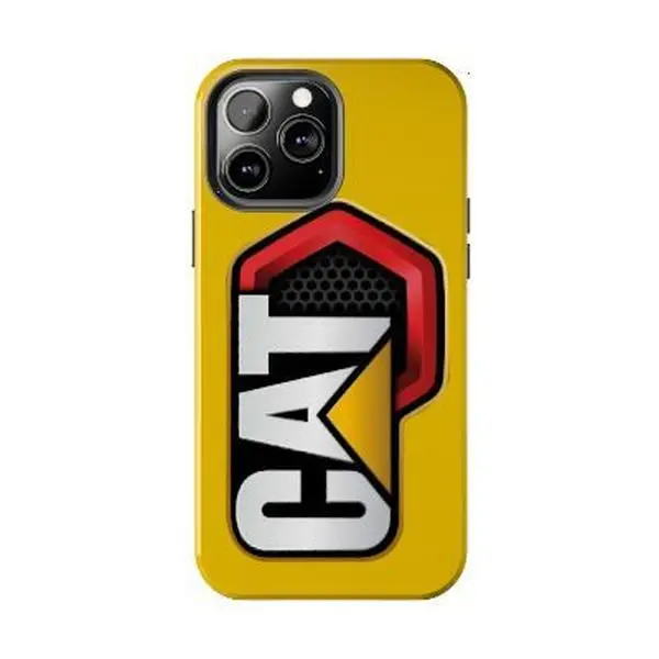 CATerpillar Phone Case - Heavy Machinery Diesel Power Case - Industrial Construction Aesthetic Tough Cover - Phone Cover for iPhone 7-17 Pro Max / for Samsung S21-S25 Ultra