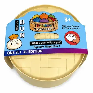 Jumbo Giant Dumpling Squishy - XL 6" Expressive Stress Relief Squishies, Soft TPR Material Stress Relief Toy for Toys & Hobbies