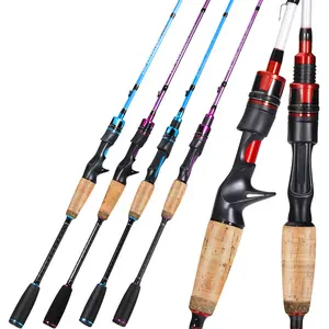 Sougayilang [COD] Carbon Fiber Lure Rod, 2-Section, MH Action, 8-17lb, Spinning/Fishing Grip Available, Lightweight and Highly Sensitive Fishing Rod