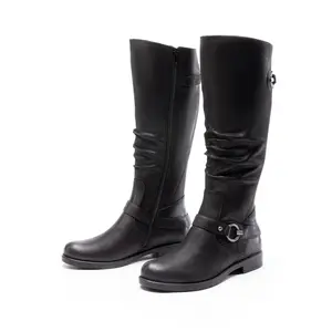 Women’s Knee-High Boots Riding Boots Round Toe Zipper For Everyday Wear, Vacation  Walking Shoes Girl Comfort Soft Design Winter Footwear