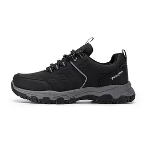 Fittington Men's Hiking Shoes Trekking Trails Outdoor Sneakers Walking Shoes with Arch Support, Reflective Safety Feature