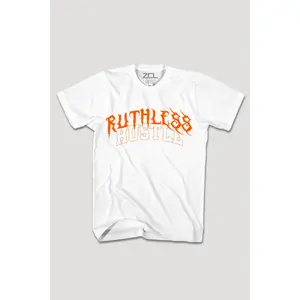 Ruthless Hustle Tee (Orange Logo)