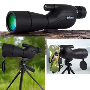 Hd25-75x60 Scope Set, 60mm Objective Lens, 25mm Eyepiece, Ideal for Camping, Bird Watching, Wildlife Observation, Shooting Range