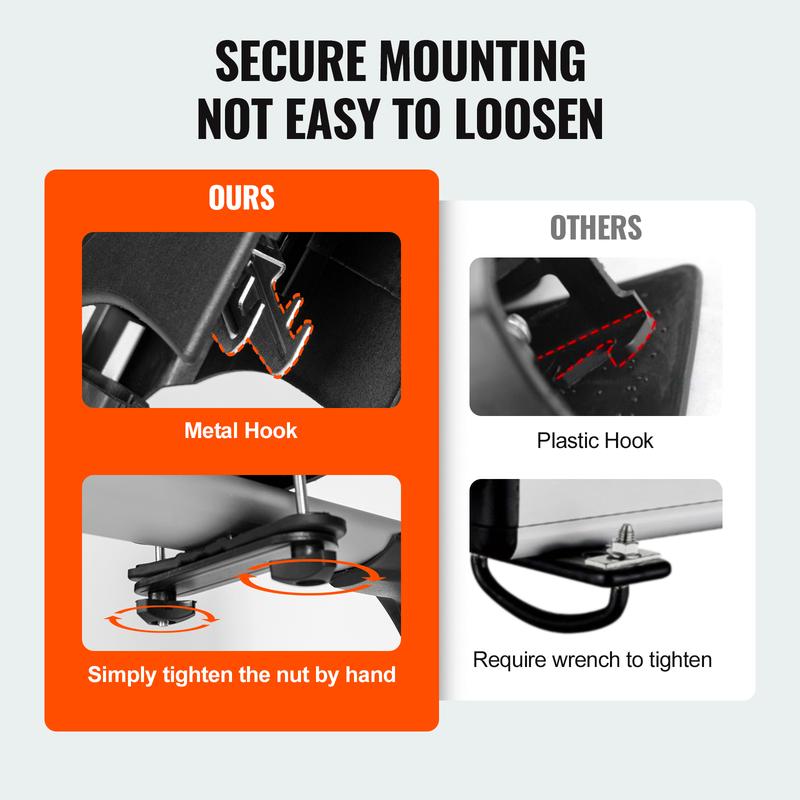 VEVOR Ski and Snowboard Roof Rack, 31.7-Inch Universal Ski Rack for Car Roof Fit Most Crossbars, Carry up to 6 Pairs of Skis or 4 Snowboards, Aluminum Snowboard Ski Rack with Lock & Rubber Padding