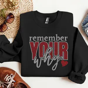 Remember Your Why Rhinestone Transfer