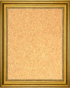 Framed Cork Board - Gold Finish Frame