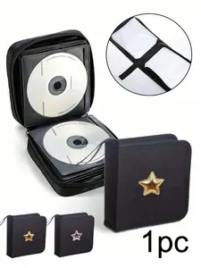 40 Pcs CD DVD Storage Box Set, Portable Organizer Case for Car Home Travel Use, Ideal Gift for Music Lovers Gamers Media Collectors