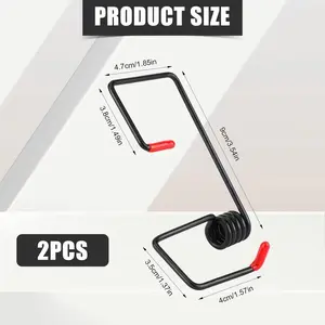 2PCS Wiper Arm Pressure Spring Set, All-Weather Windshield Wiper Accessory, Rustproof Construction, Durable Car Maintenance Tool
