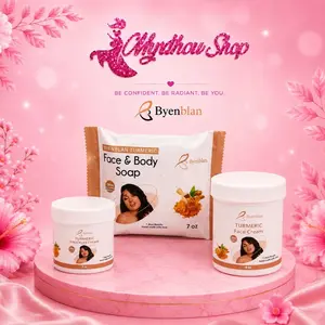 3 PCS Byenblan Turmeric SET-soap, face cream, knuckle hand cream-skin care