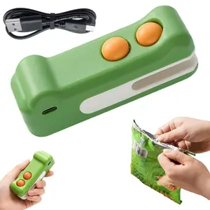 2-in-1 Mini Bag Sealer and Cutter, Rechargeable Handheld Food Storage Sealer with Magnet, Portable Crocodile Design for Chips and Snacks, Kitchen Storage Solution