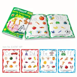 3-Pack A4 Learning Books, English Alphabet & Numbers Practice, Erasable Early Education Toys, Simple Style DIY Study Notebooks
