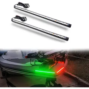 Marine Boat Navigation Lights, Night Fishing No Drilling Install Bow Lights Running For Pontoon Bass Jon Jet Ski Kayak