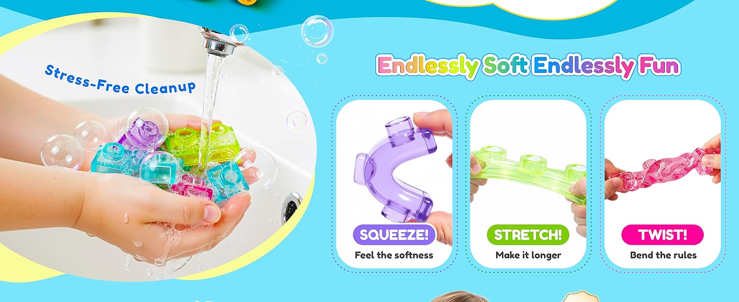 JOYSPOT Soft Jelly Blocks , 40Pcs Squishy Multi-color Stacking Jelly Building Blocks Toy Set, Non-toxic Sensory Tactile Play Toy Safe Squishy Squeezable & Stretchable Fun, Puzzle Blocks for Kids Early learning Preschool STEM Creative Construction Age 2+ JOYSPOT Soft Jelly Blocks , 40Pcs Squishy Multi-color Stacking Jelly Building Blocks Toy Set, Non-toxic Sensory Tactile Play Toy Safe Squishy Squeezable & Stretchable Fun, Puzzle Blocks for Kids Early learning Preschool STEM Creative Construction Age 2+