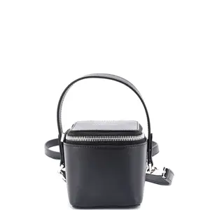 Pre-owned SALVATORE FERRAGAMO Leather Top Handle Bags Gancicni Top Handle Vanity Case Micro by Rebag