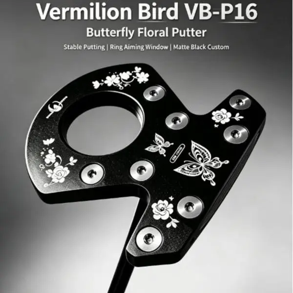 Vermilion Bird Premium Right-Handed Mallet Golf Putter, CNC Milled Face, High-MOI Stability, Non-Slip Grip, Professional Golf Club for Golfer Training
