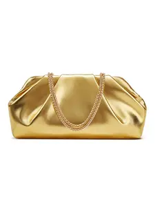 Women's Fashionable Solid Color Clutch Bag, Elegant and Stylish Accessory for Women, Soft PU Wrinkle Clutch Bag for Formal Occasions, Fashionable Versatile Purse