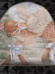 Autumn Winter Unisex Couple Hat, Thin Cute Animal Print Beanie, Knitted Winter Hat, Casual Geometric Cartoon Design, Comfortable Versatile Accessory