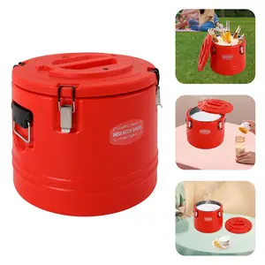 Insulated Bucket 31.7Qt 30L Stainless Steel PE PU Foam 4-6H Hot 6-8H aurant Outdoor Party Modern Round Shape Color Kitchen UtensilsCold Leakproof for Home Rest