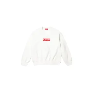 Washed Box Logo Crewneck "SS25 - White" SU25159
