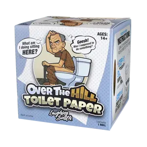 Laughing Smith Over the Hill Toilet Paper - Funny Gag Gifts for Men & Old People - Novelty Toilet Roll Joke Gifts - Laughing Smith - Box