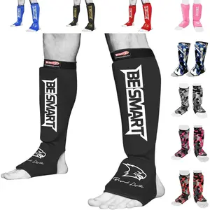 Kids, Adults, Youth, Men and Women Muay Thai MMA Kickboxing Shin Guards, Instep Guard Training, Sparring Protective Gear Equipment Shin Kick Pads