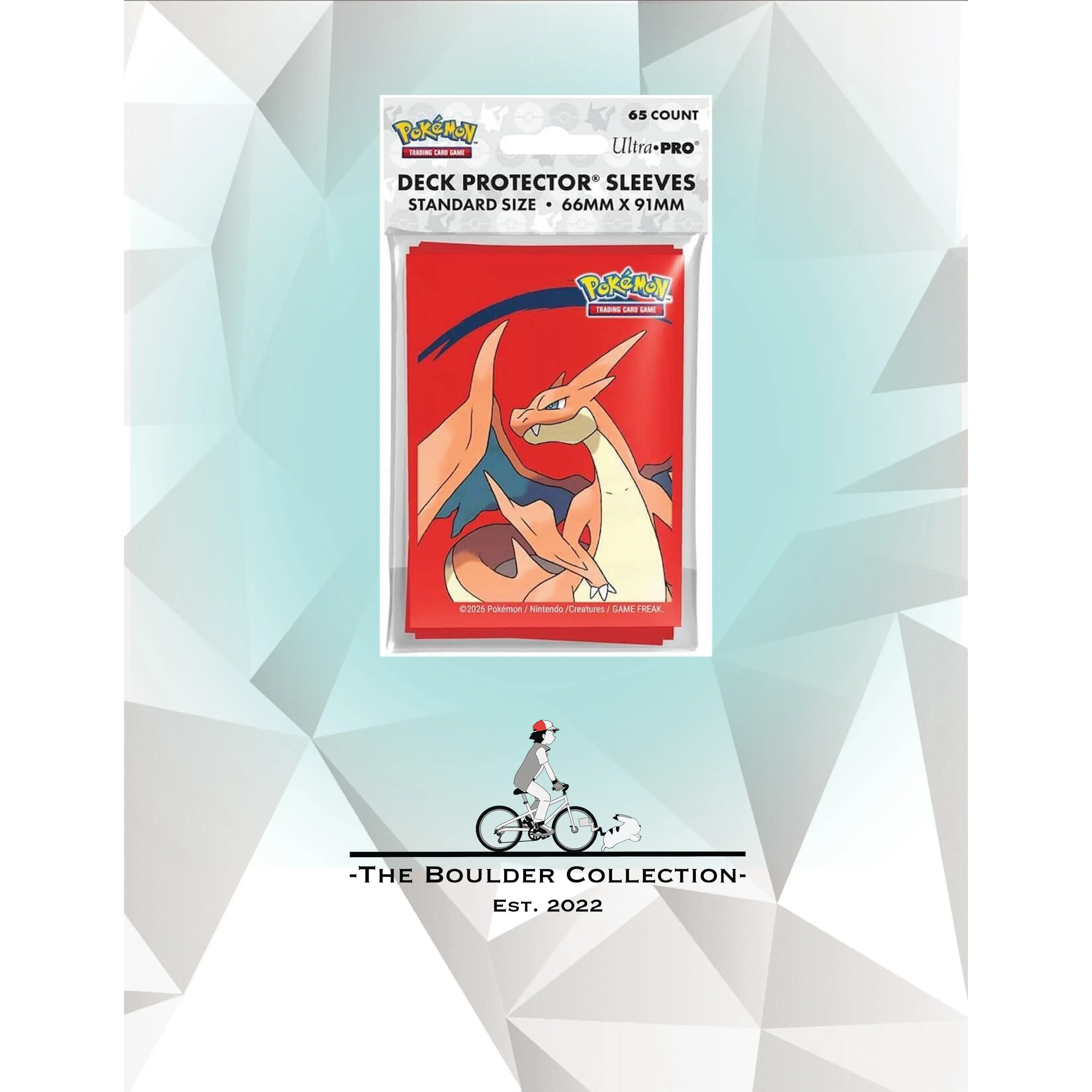 Pokemon Mega Charizard Y Standard Deck Protector (65-Pack) - Ultra Pro Card Sleeves