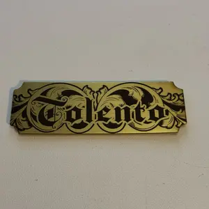 Hard Hat Name Plate - Stainless Steel