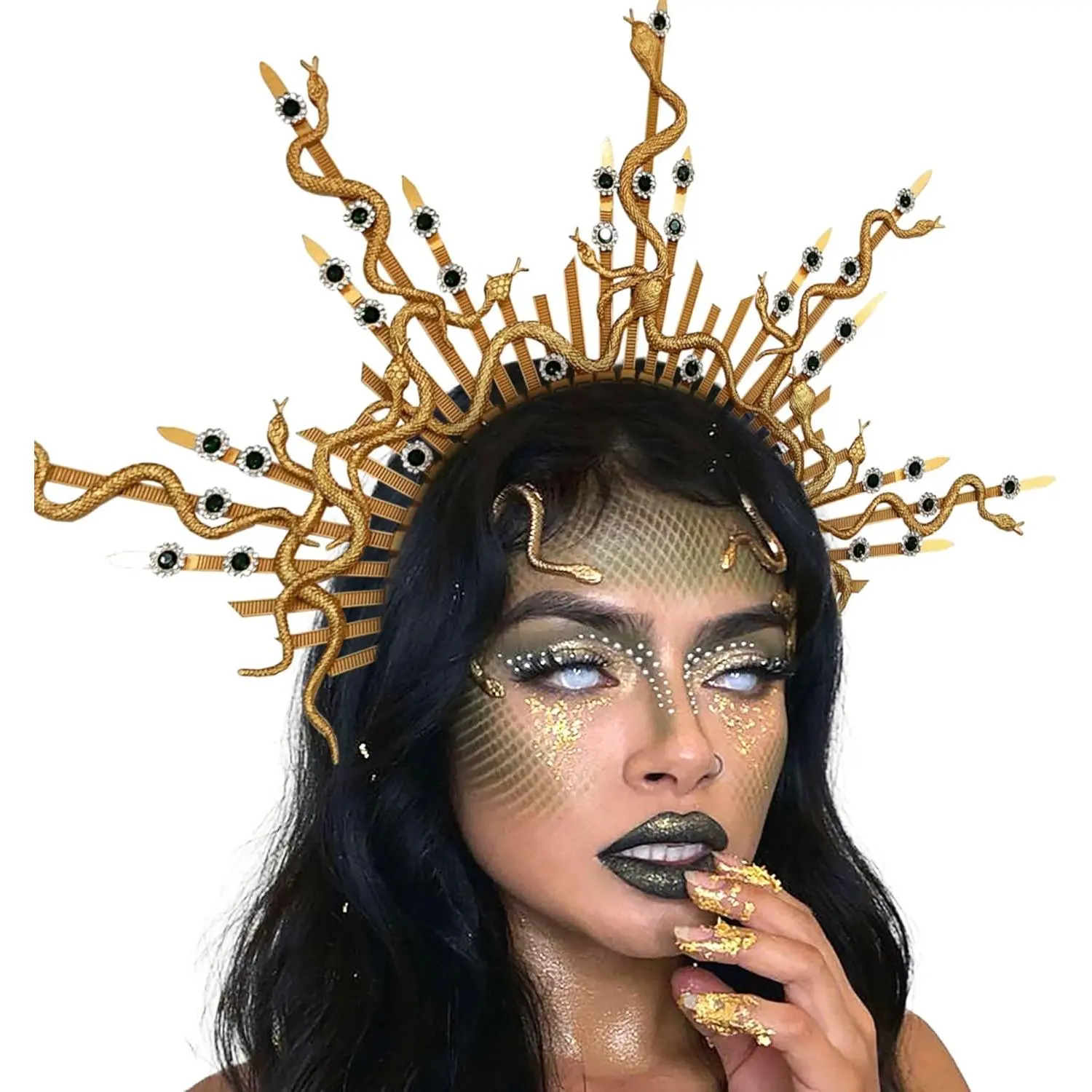 Women's Medusa Snake Headband, Festive Party Costume Accessory, Goddess Crown Headpiece