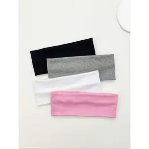 Solid Color Hair Band, High Stretch Sweat-absorbing Hair Band, Hair Accessories for Women & Men, Sweat Wicking Headband, Workout Headband