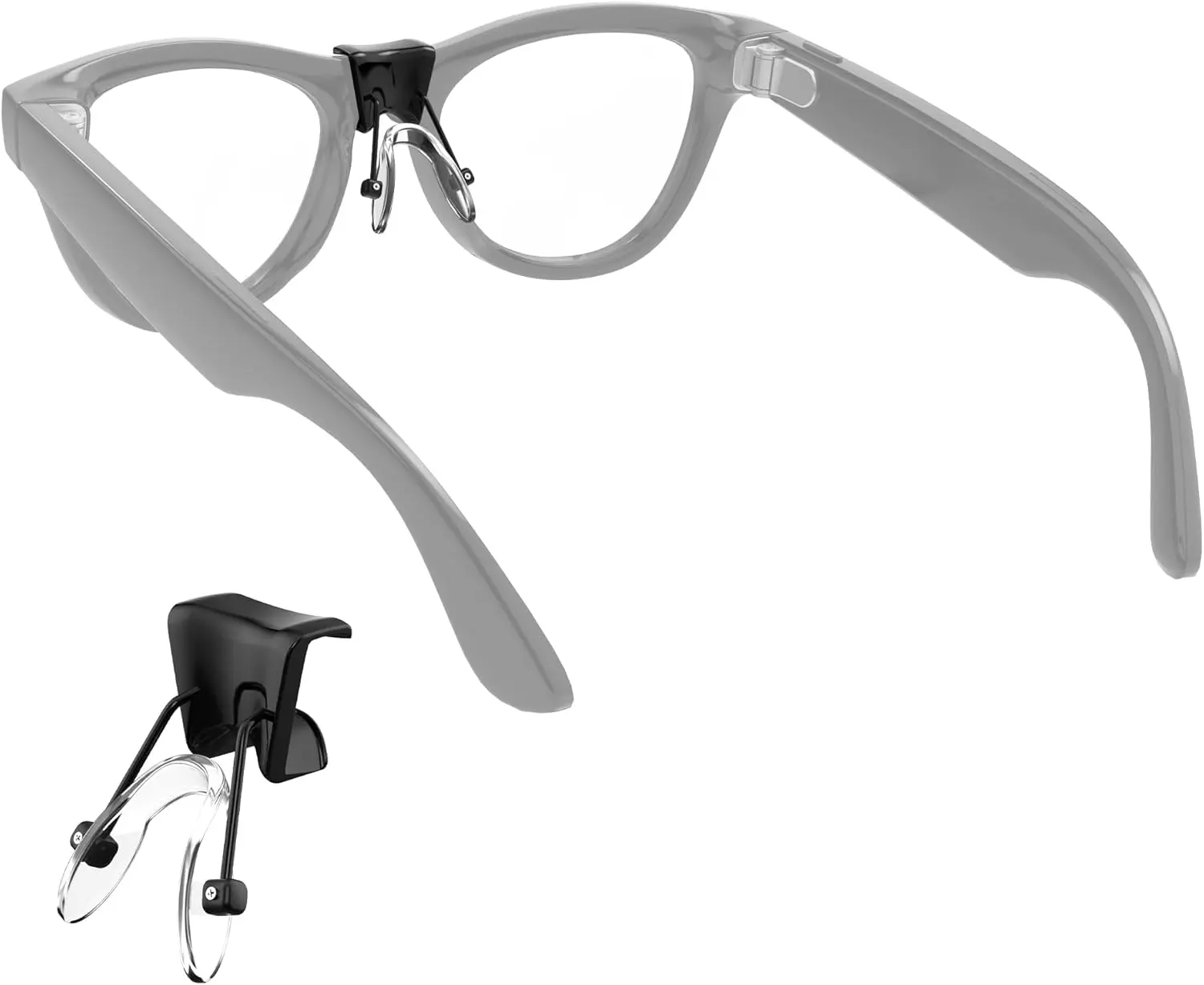 Silicone Anti-Slip Clip-On Eyeglass Nose Pads with Glasses Grips, Compatible with Ray-Ban Meta Wayfarer Gen 1 & Gen 2 Smart Glasses/Sunglasses, 1-Piece Wearable Accessory for Smart Devices,back to school,back to school haul