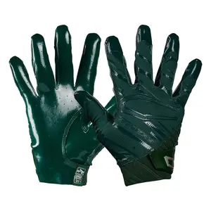 Cutters Rev Pro 6.0 Dark Green Football Receiver Gloves - Durable Design for Enhanced Comfort & Performance with Air C-TACK Grip & Lightweight Construction