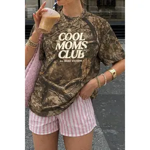 'All Mom's Welcome' Realtree Camo/Leopard T-Shirt S